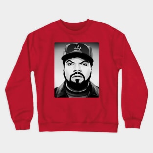 Ice Cube - Black & White Crewneck Sweatshirt